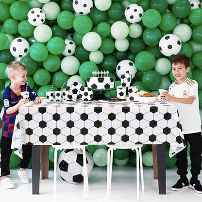 Football Party Disposable Tableware Boys Kids 1st Birthday Party Decorations Sports Soccer Theme Birthday Party Supplies Decor Good Vibrations