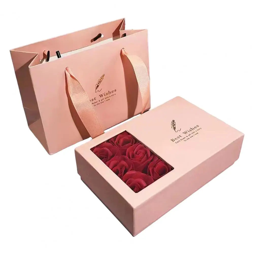 Romantic Rose Set Eternal Roses Gift Box Preserved Flowers Jewelry Box Handcrafted Rose Soap Flowers For Valentine's Day Good Vibrations