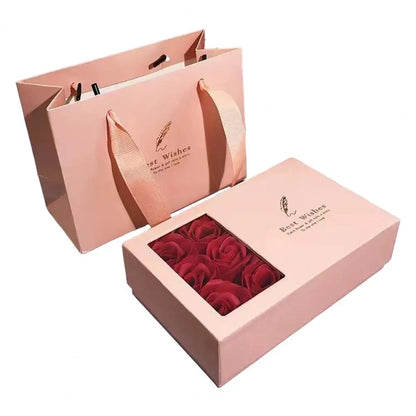 Romantic Rose Set Eternal Roses Gift Box Preserved Flowers Jewelry Box Handcrafted Rose Soap Flowers For Valentine's Day Good Vibrations