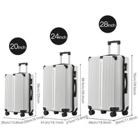 3pcs Luggage with Corner Protectors 20/24/28-Inch Durable Hard Shell 360 Spinner Wheels Multifunctional Large Capacity Lightweig Good Vibrations