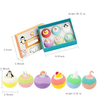 Bath Bombs for Kids with Surprise Toys Inside (6 Pack) - for Kids & Boys and Girls - Holiday Bubble Bath with Cheerful Scent Good Vibrations