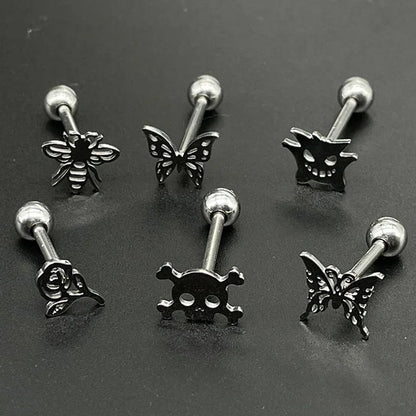 316L Titanium Steel Cute Tongue Rings Women Piercing Tongue Barbells Piercing Jewelry Ear Studs Septum Piercing Good Vibrations