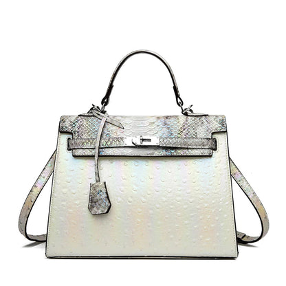 Elegant Retro Satchel Bag - Designer Crossbody Purse With Vintage Textured Finish And Modern Functionality Good Vibrations