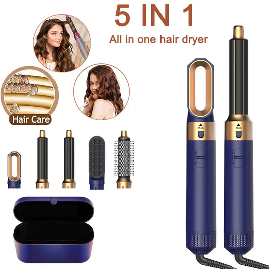 5-in-1 Hairstyling Tool is a revolutionary hair styling machine that combines the power of a hair dryer, straightener, curler,vo Good Vibrations