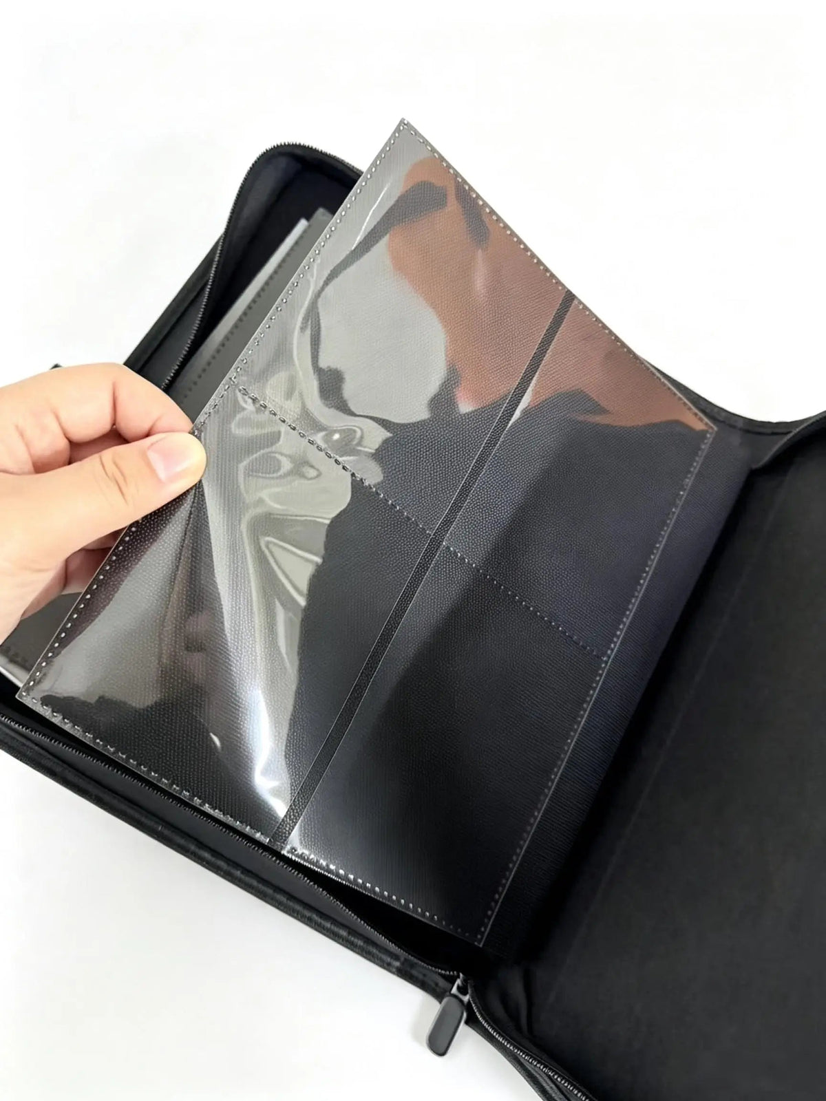 Homefish 4‑Pocket Toploader Binder Album, Holds 160 Cards, Card Binder For Trading Sports Cards, Fit 3 x 4 Inch Toploaders Good Vibrations