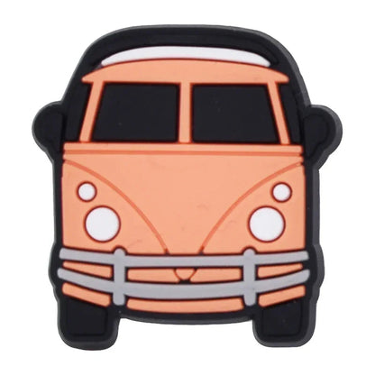 Shoe Charms for Crocs Accessories
 Picnic Bus Shoes Charm for Croc Decorations Pins Men Accessory Jeans Woman Clogs Clips Badges Good Vibrations