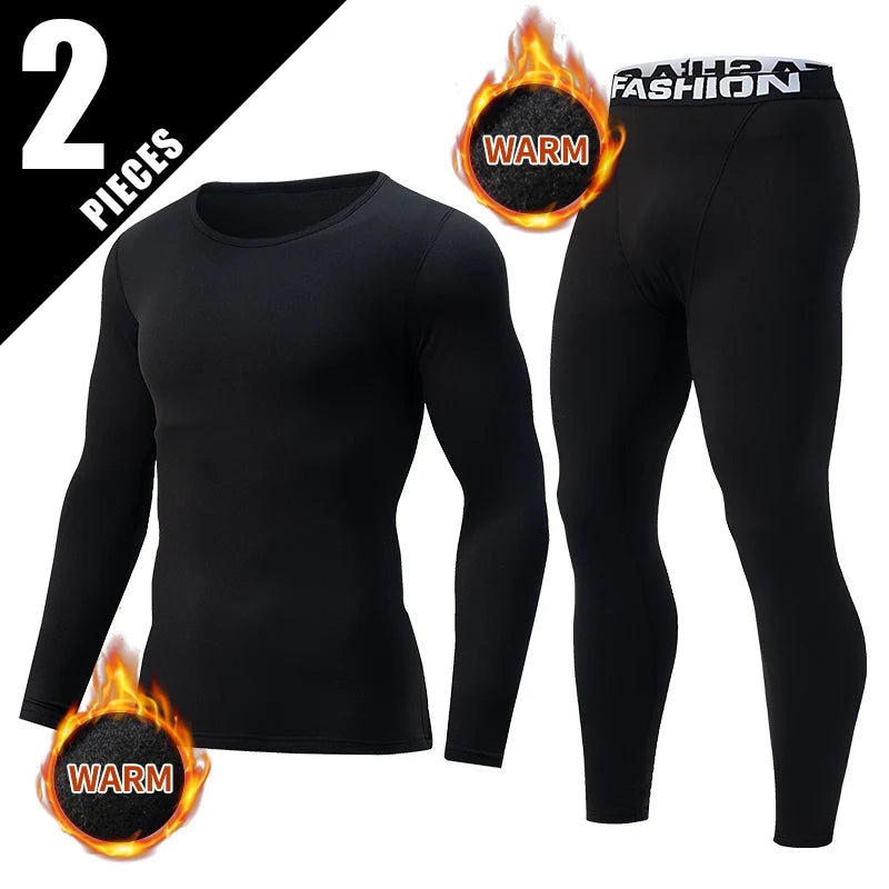 2-piece Autumn And Winter Solid Color Fashionable Casual Base Set Slim Fit Sports Fitness Long Sleeved Pants Warm Underwear Set Good Vibrations