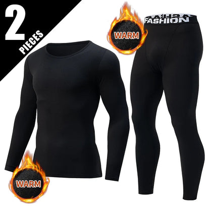 2-piece Autumn And Winter Solid Color Fashionable Casual Base Set Slim Fit Sports Fitness Long Sleeved Pants Warm Underwear Set Good Vibrations