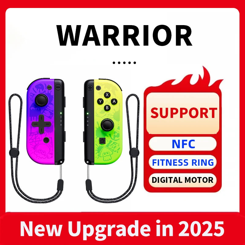 Wireless Switch Joypads, Switch Controller Compatible with Switch/OLED/Lite,Joy Pads for Switch Support NFC FITNESS RING Good Vibrations