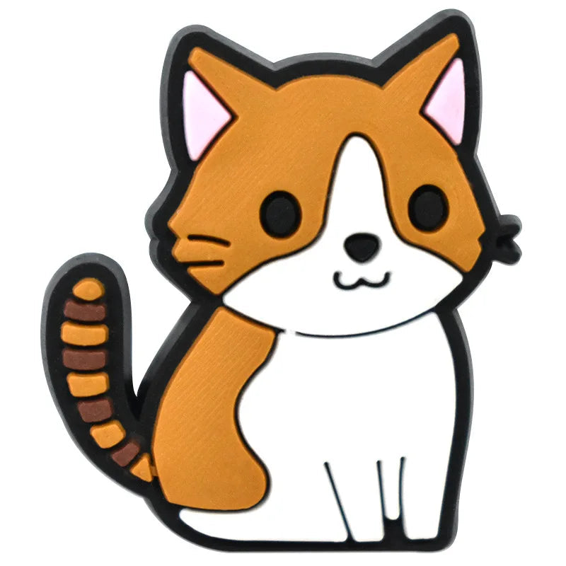 Shoe Charms for Crocs Accessories Cute cat Shoes Charm for Croc Decorations Pins Men Accessory Jeans Woman Clogs Clips Badges ﻿ Good Vibrations