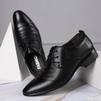 New Men's plus size shoes Trendy versatile business Flats Fashion comfort leather shoes Wedding party Male formal footwear Homme Good Vibrations