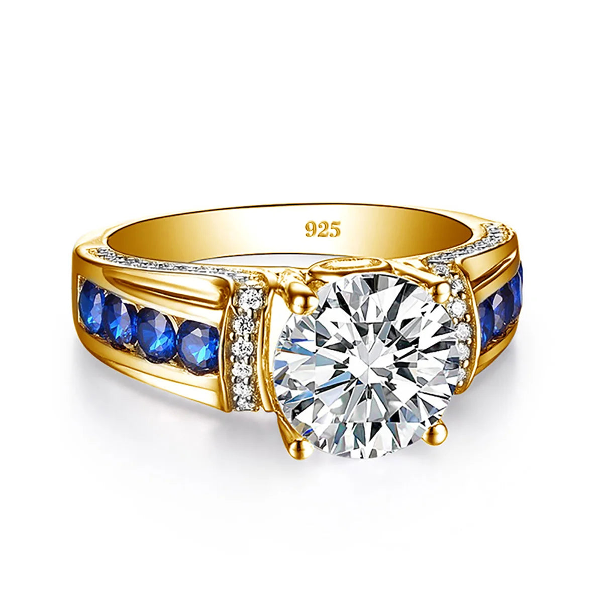 Certified D Color VVS1 2ct Moissanite Diamond Ring For Women 100% Sterling Silver Good Quality Wedding Jewelry Pass Diamond Test Good Vibrations