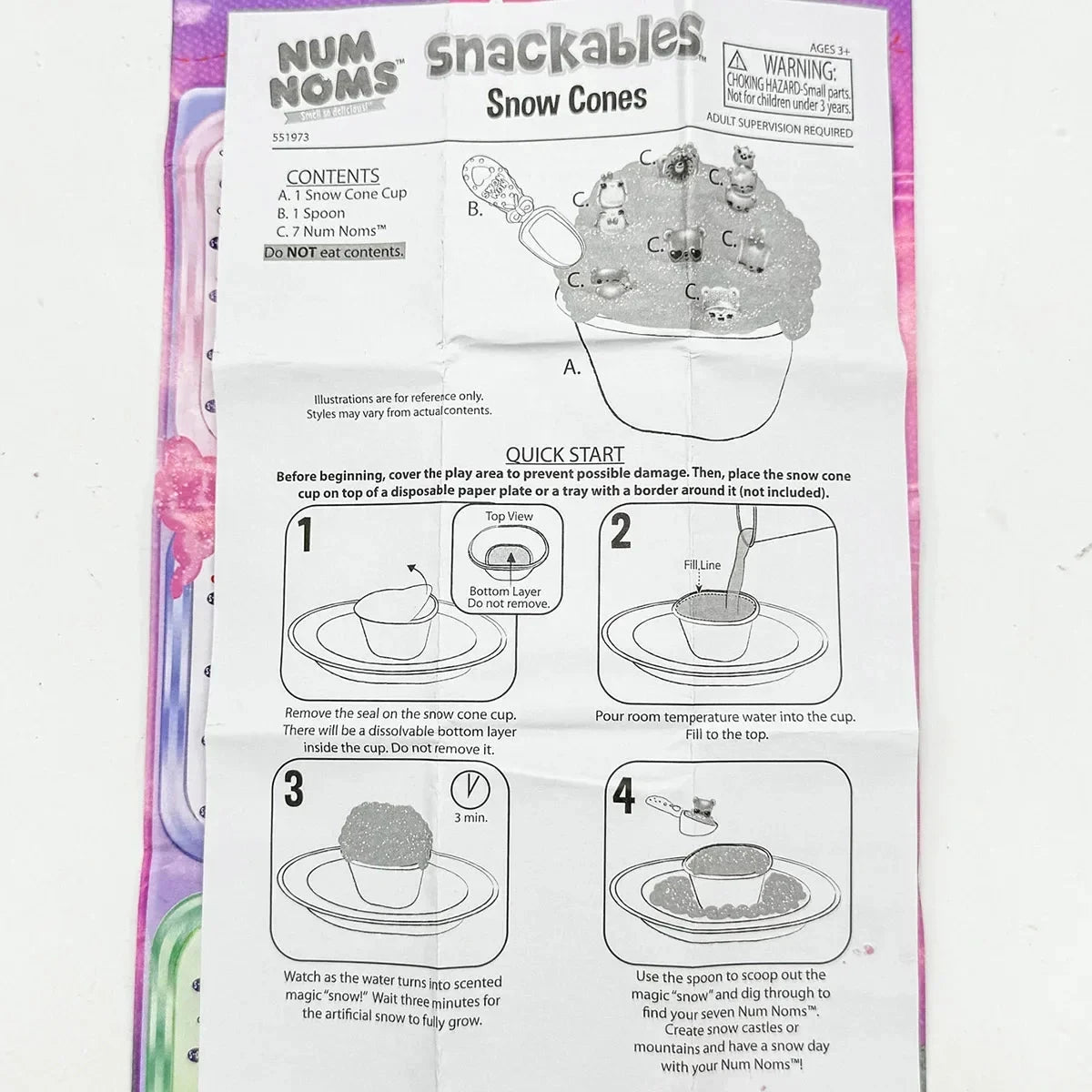 Stir-fried Ice Cream Snackables Snow Cones Magic Scented Surprise NumNoms Collection Num Nom Toy Play Fun Kids Birthday Gifts Good Vibrations