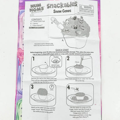 Stir-fried Ice Cream Snackables Snow Cones Magic Scented Surprise NumNoms Collection Num Nom Toy Play Fun Kids Birthday Gifts Good Vibrations