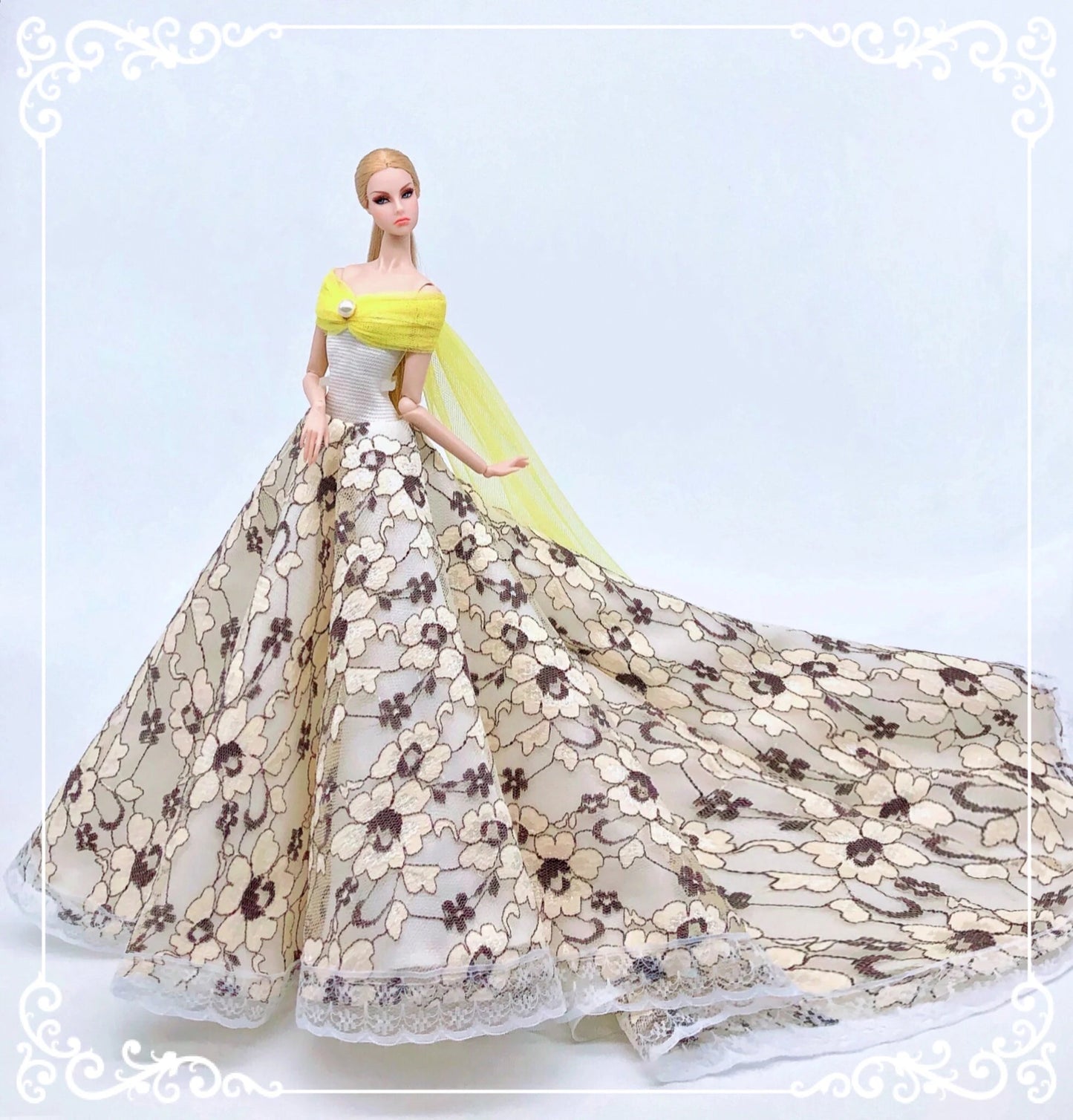fashion for barbie elegant lady wedding dress for 30cm doll clothes princesa for bjd 1/6 dress long dress accessories Good Vibrations