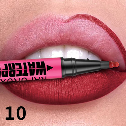 1PC Liquid Matte12-Color Lipliner Pencil Waterproof Plumping Stain Lipstick Natural Lip Liner Outline Lips Contour Makeup Good Vibrations