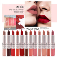 Long Lasting Velvet Matte Lipstick Double Head Lip Gloss Non-stick Cup Lip Gloss Tint Plumper Waterproof Lipstick Makeup Good Vibrations