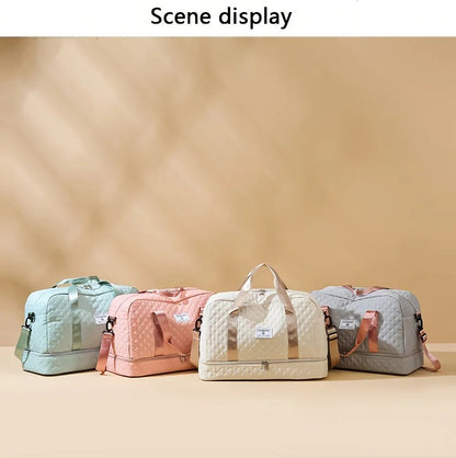 Lightweight Luggage Bag, Large Capacity Travel Duffle Bag Gym Tote Bags, Shoulder Weekender Overnight Bag Good Vibrations Adult Super Store