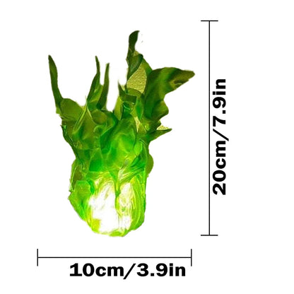 Halloween Party Decor Props Handheld Luminous Flame Lamp Creative Ghost Fire Prop Anime Cosplay Accessories Halloween Decoration Good Vibrations