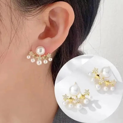 925 Silver Needle Korean Fashion Zircon Geometric Earrings For Women Jewelry 2026 Trending Luxury Crystal Cross Stud Earrings Good Vibrations