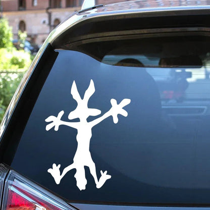 Car Sticker Sly Coyote Waterproof Auto Decors on Car Body Bumper Rear Window Laptop Vinyl Decals Good Vibrations