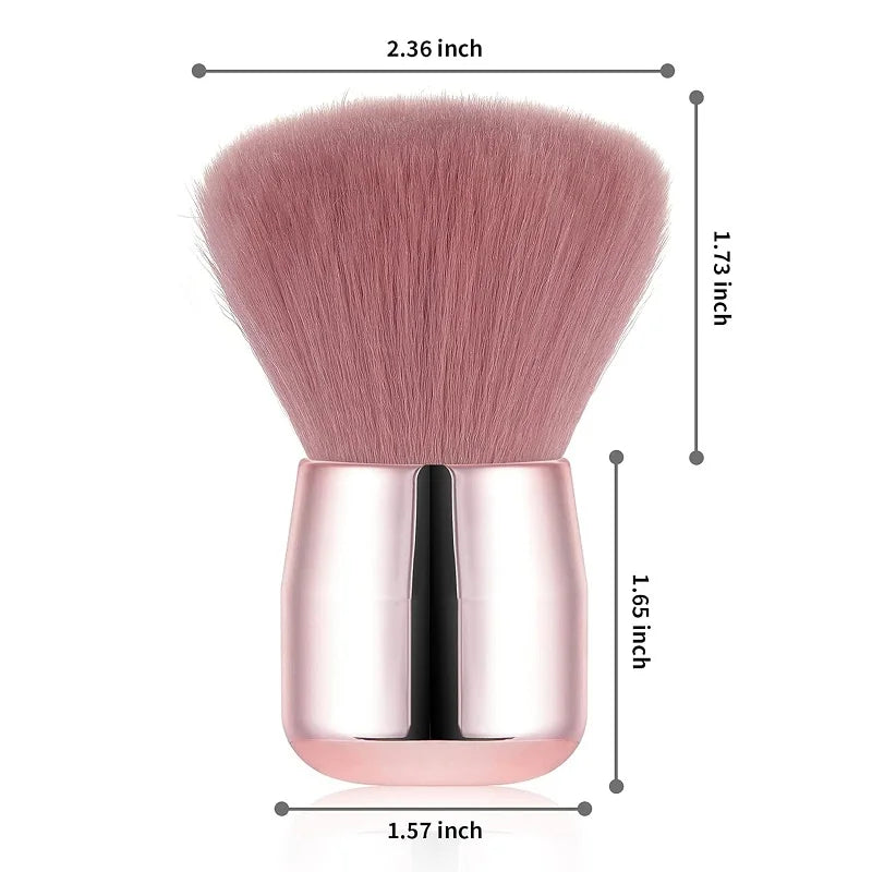 Round Nail Dust Brush Large-sized Remove Nail Dust Brushes Acrylic UV Gel Polish Powder Cleaning Tool Manicure Accessories Good Vibrations