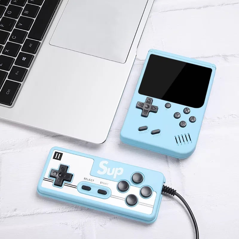 Retro Handheld Games Console Built-in 500 Video Games Portable Gaming Player with 3.0 Inch IPS Screen and Rechargeable Battery Good Vibrations