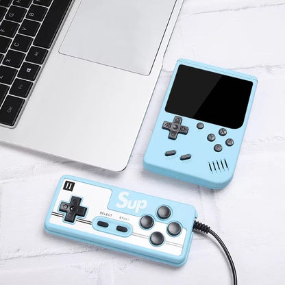 Retro Handheld Games Console Built-in 500 Video Games Portable Gaming Player with 3.0 Inch IPS Screen and Rechargeable Battery Good Vibrations