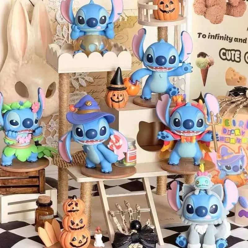 2025 New Stitch Blind Box Disney Stiezy Funny Diary Series Mysteries Guss Bag Anime Figure Model Decoration Collection Toys Gift Good Vibrations