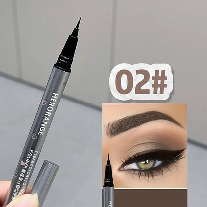 0.01mm ultra-fine precision waterproof liquid eyeliner, black, quick-drying, anti-smudge, anti-sweat, long-lasting eye-slimming Good Vibrations
