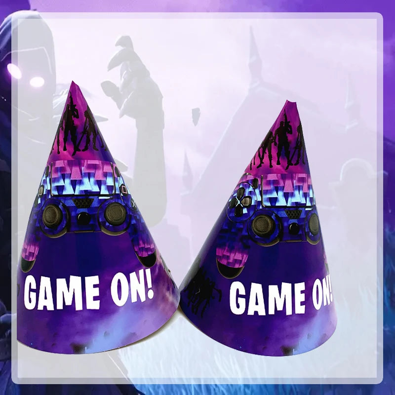 Video Game Fortnitions Birthday Party Decoration Cartoon Alpaca Llama Plate Tablecloth Baby Shower Kids Favors Party Supplies Good Vibrations