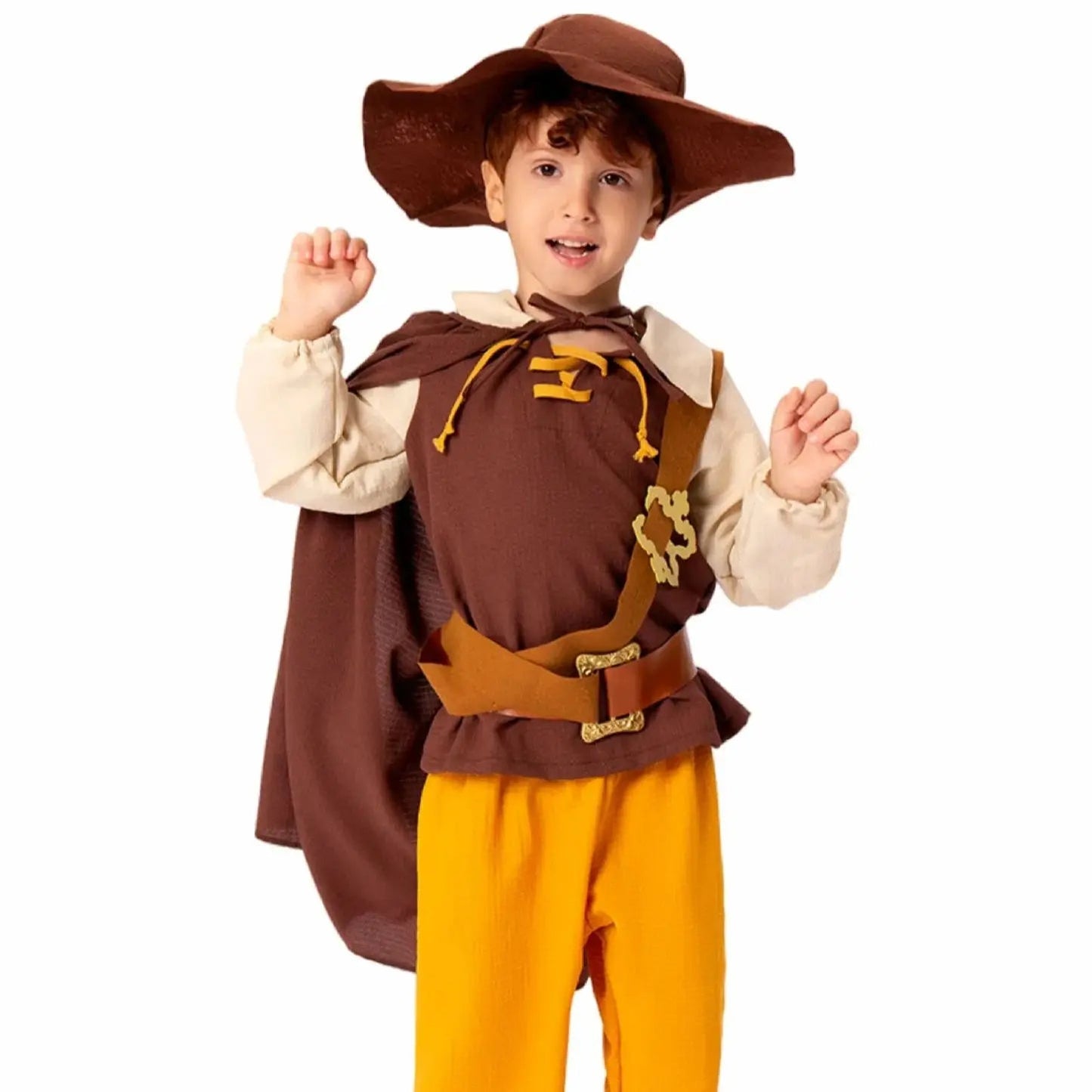 Halloween Costumes Children's Performance Costumes Bat Capes Pleated Witch Hats Good Vibrations