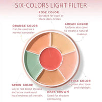 Natural Color Concealer Palette Does Not Take Off Makeup Compatible With Base Makeup Contour Concealer Palette Makeup Concealer Good Vibrations