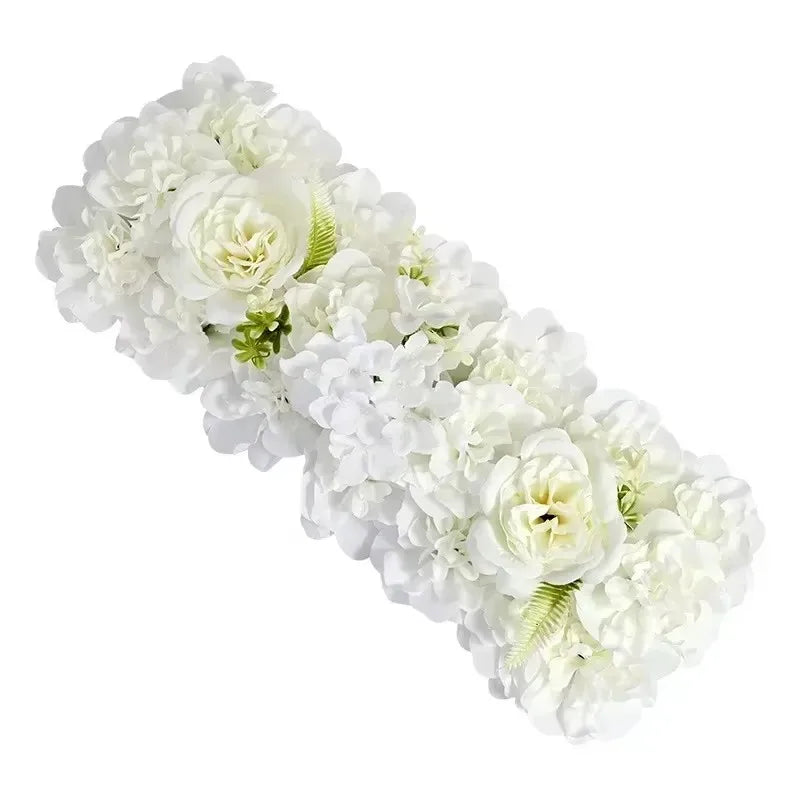 Wedding Flowes Artificial Flower Wall Panels White Flowers For Wedding Decoration Anniversary Decor Festive Party Supplies Good Vibrations