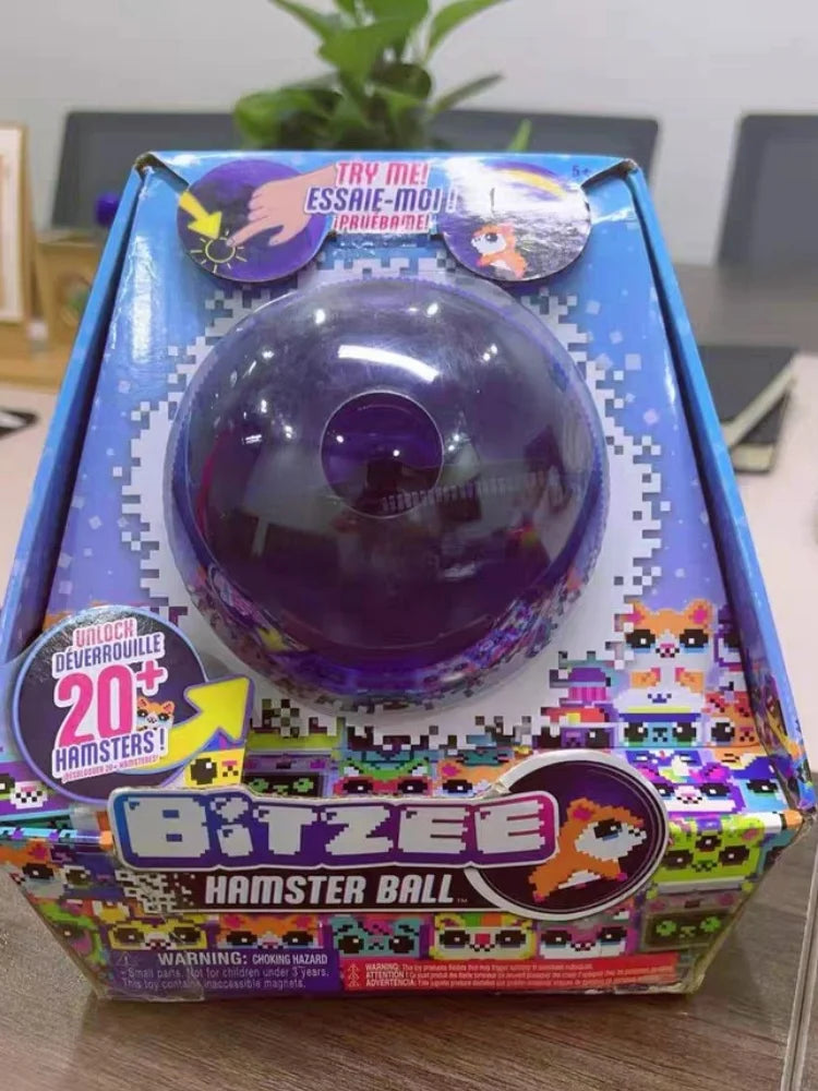 Bitzee Hamster Ball Electronic Pet Interactive Game Machine Virtual Feeding Toy for Kids Birthday Gifts Good Vibrations