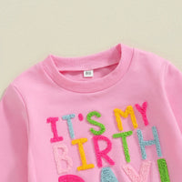 Toddler Birthday Clothes Baby Girl Tutu Skirt Outfit Letter Print Sweathsirt Rainbow Tulle Skirt Fall Winter Sets Good Vibrations