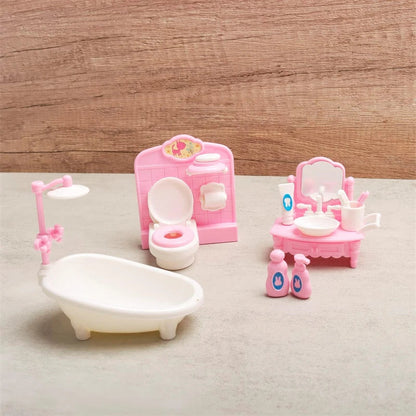 1:12 Miniature Home Furniture Set, Doll Accessories For Bedroom, Living Room, Kitchen And Bathroom, Doll House Accessories, Gift Good Vibrations
