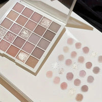 25 Color eye shadow Palette - Matte and glossy finish, waterproof, earth tones, create amazing eye makeup Good Vibrations
