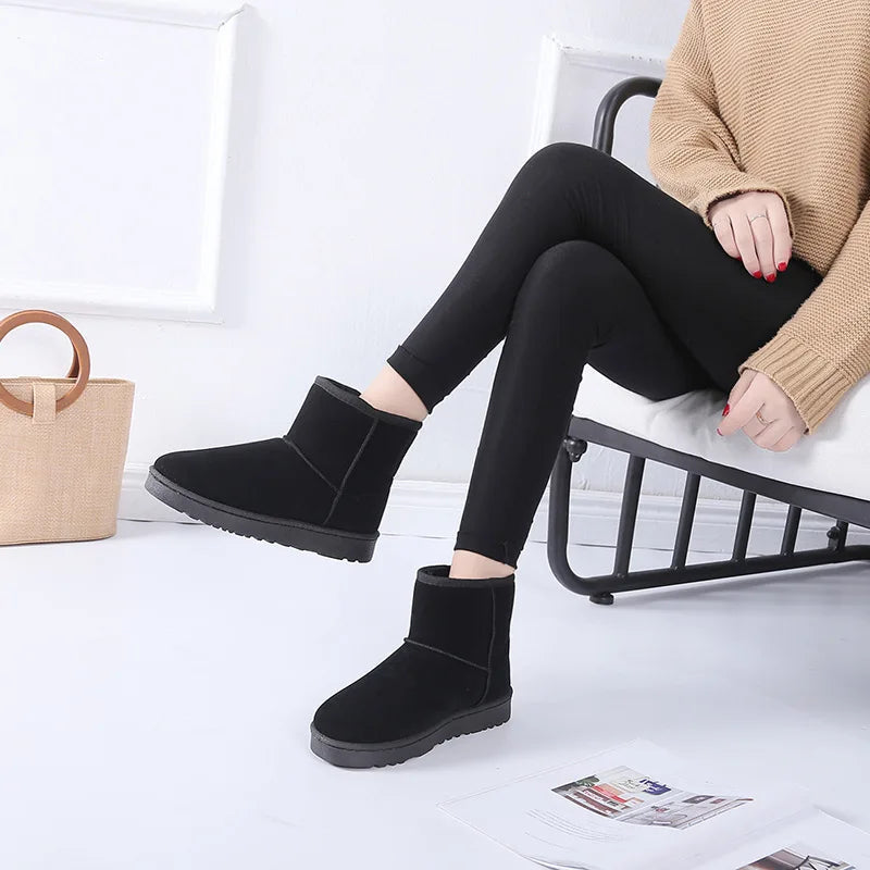 Women Snow Boots Australia Classic  Women Ankle Boots Customized Winter Faux Fur Women Shoes Good Vibrations
