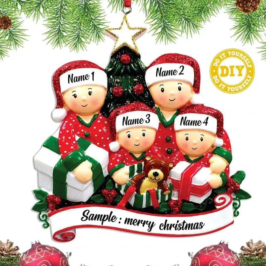 Christmas Tree Hanging Ornaments DIY Personalised Holiday Home Decor Gifts Navidad New Year 2026 Christmas Decorations for Home Good Vibrations