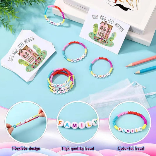 10 Sets Back to School Gifts for StudentInclude Our Class Is a Family Greeting Card andFirst Day of School Bracelet Good Vibrations