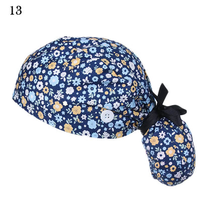 Women & Men Tie Back Hats Ponytail Holder Adjustable Long Hair Cap Working Hat With Button Working Cap Good Vibrations