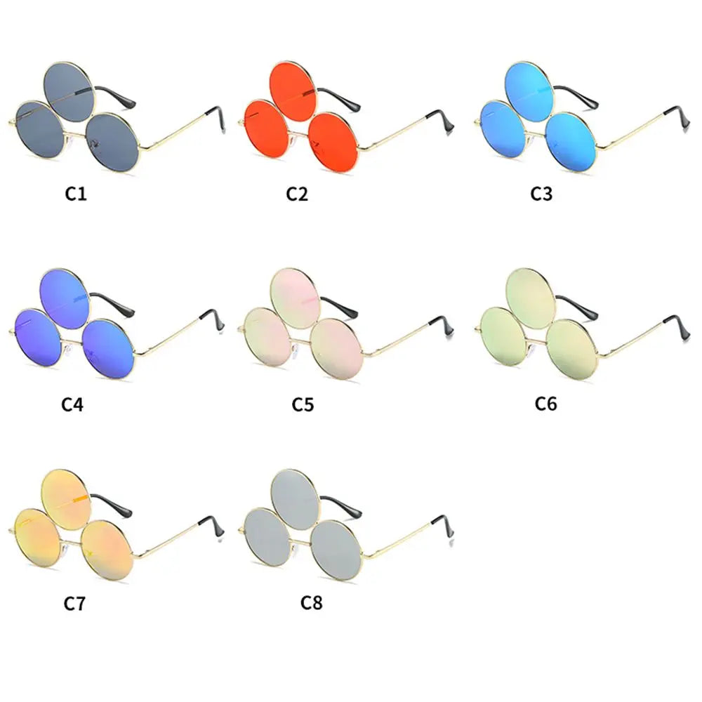 Third Eye Sunglasses Novel Chinese Style Erlang God Three Eyes Punk Glasses Funny Party Halloween Cosplay Glasses Good Vibrations