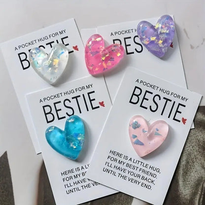 1-100pcs Set, Pocket Hugs for My Best Friend: Heartfelt Gifts for Girlfriend, Suitable for Graduation, Back to School, Christmas Good Vibrations