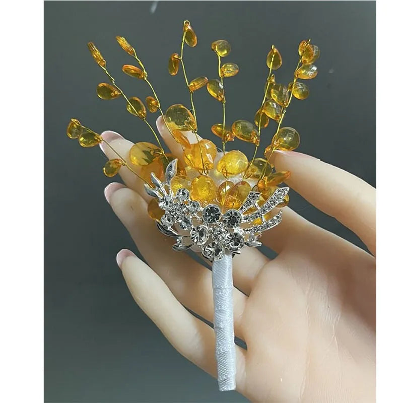 perfectlifeoh Wedding bouquet Bridal wedding bouquet holding hands Crystal boutique wedding bouquet Good Vibrations