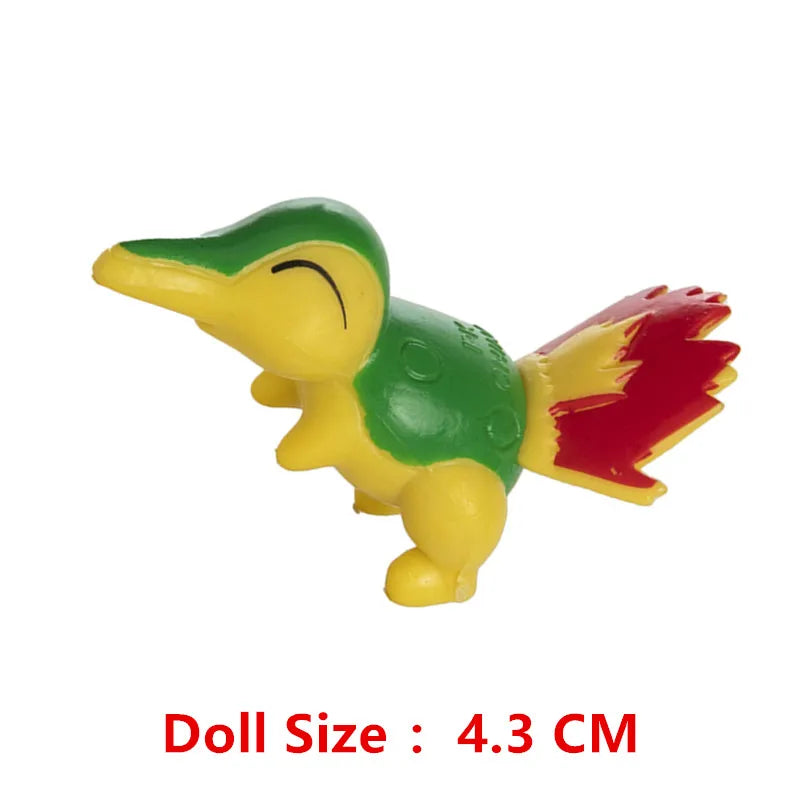 Pokemon 4-13Cm New Cartoons Movie Anime Figure Pikachu Mewtwo Charmander Blastoise Gurado Pet Action Model Toy Gifts Good Vibrations