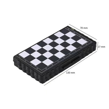 Mini Magnetic  Chess Set  Folding Magnetic Plastic Chessboard Board Game Portable Kid Toy Portable Outdoor Good Vibrations