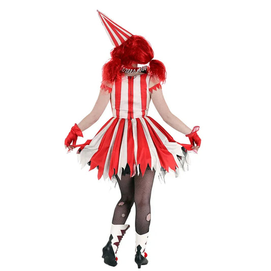 Halloween Stage Performance Anime Bloody Scary Clown Cosplay Dress Day of the Dead Party Horror Lolita Vampire Fancy Costume Good Vibrations