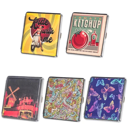 Fashion Cigarette Case 20 Pack Portable Leather Cigarette Holder Creative Personality Coarse Cigarette Storage Box Good Vibrations Adult Super Store