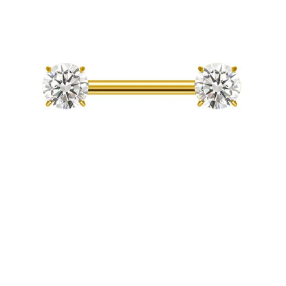 ASTM F136 Titanium PIERC Barbell Ring Nipple Ring Barbell CZ 16/14/12mm Ear Bar Piercing Bar Barbells Nipple Piercing Jewelry Good Vibrations